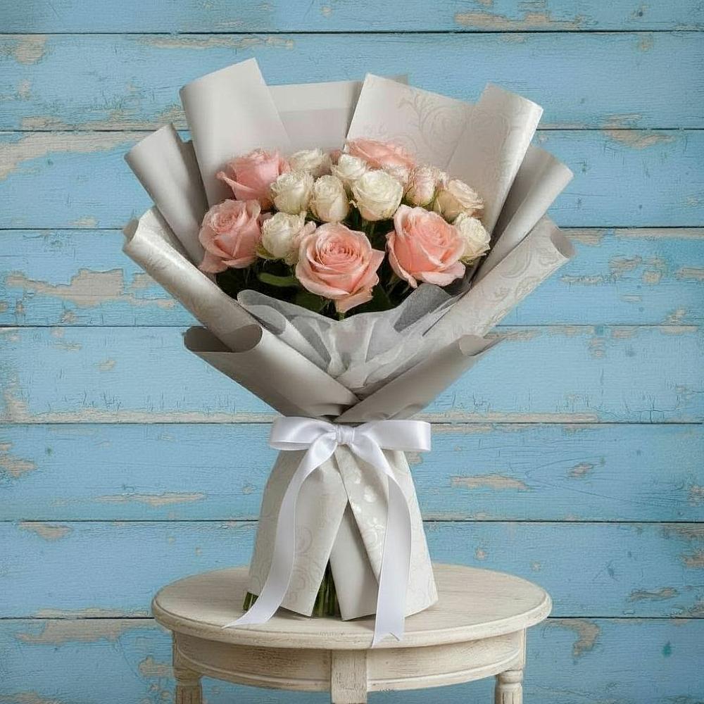 Букет цветов из: Розы в Птичьем