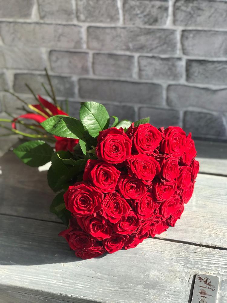 Букет Красные розы Фридом в Птичьем