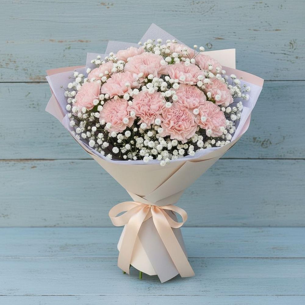 Букет цветов из: Гвоздики в Птичьем