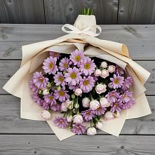 Букет цветов из:  Розы и Хризантемы в Птичьем