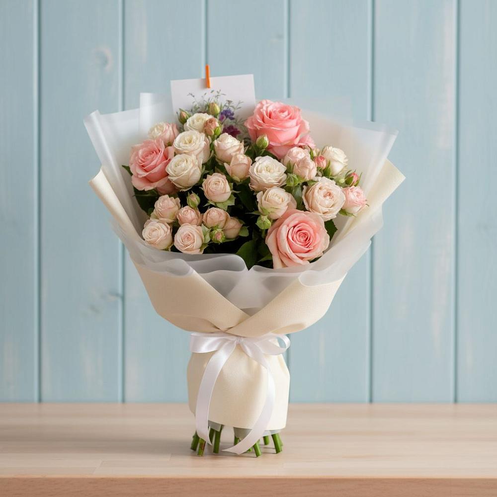 Букет цветов из: Розы в Птичьем