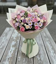 Букет цветов из:  Розы и Хризантемы в Птичьем