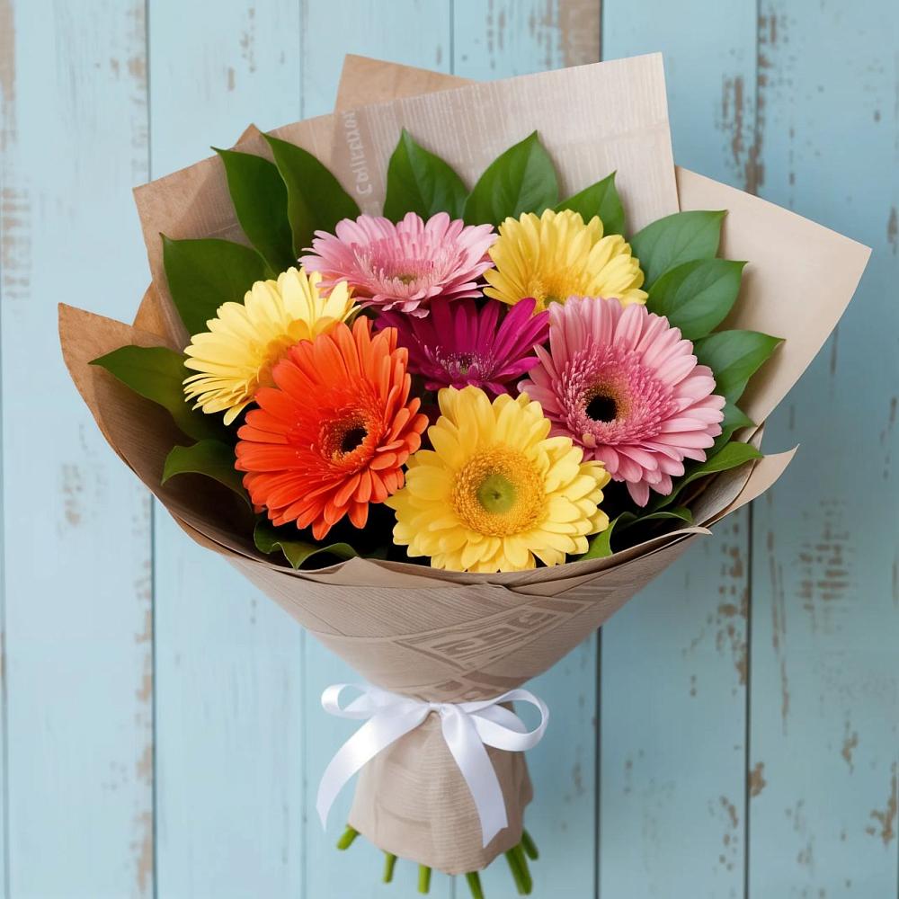 Букет цветов из: Герберы в Птичьем