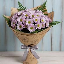 Букет цветов из:  Хризантемы #REPLACE_PRED# Птичьем