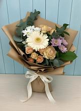Букет цветов из:  Герберы и Хризантемы #REPLACE_PRED# Птичьем