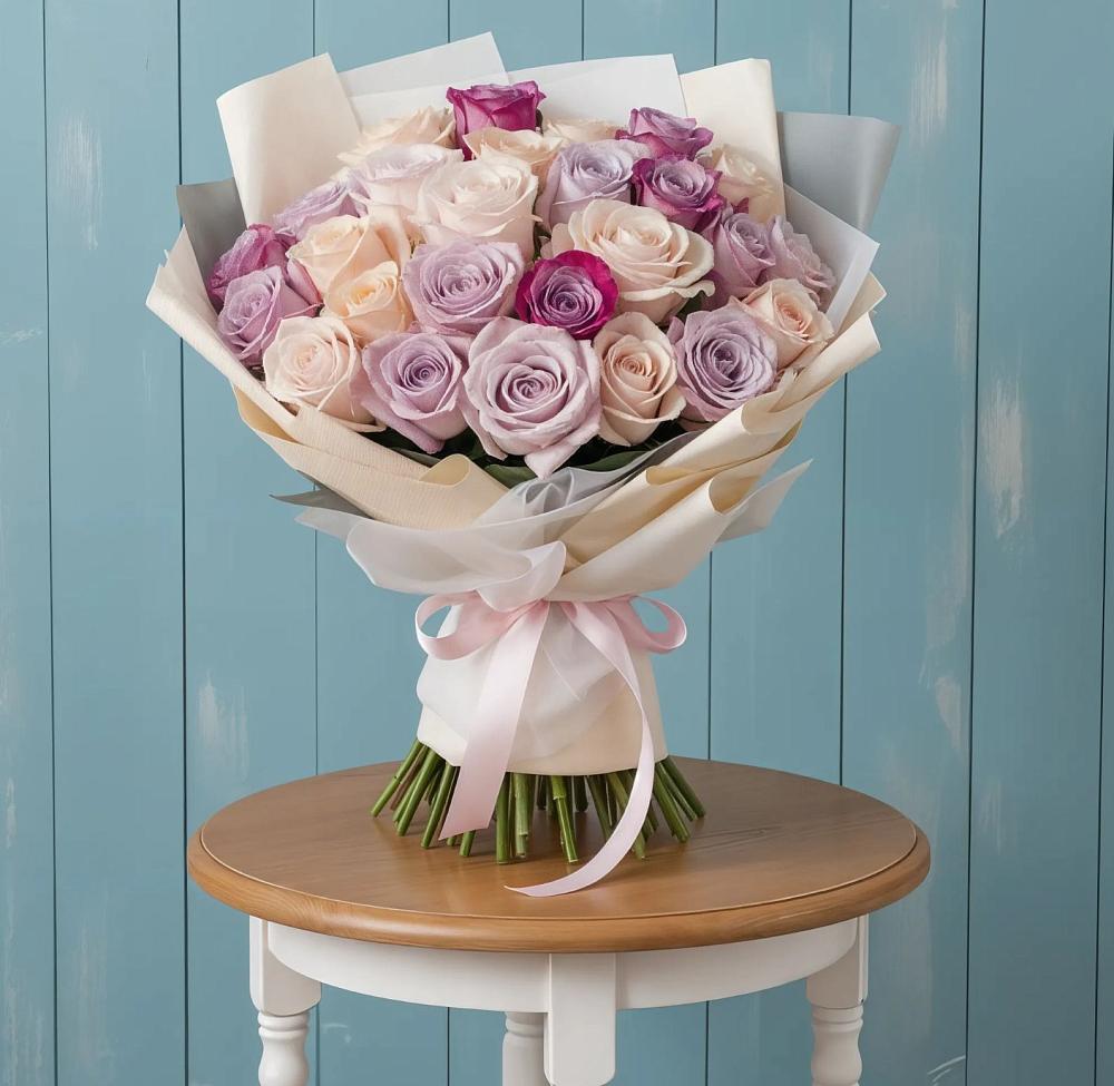 Букет цветов из: Розы в Птичьем