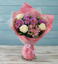Букет цветов из:  Герберы в Птичьем