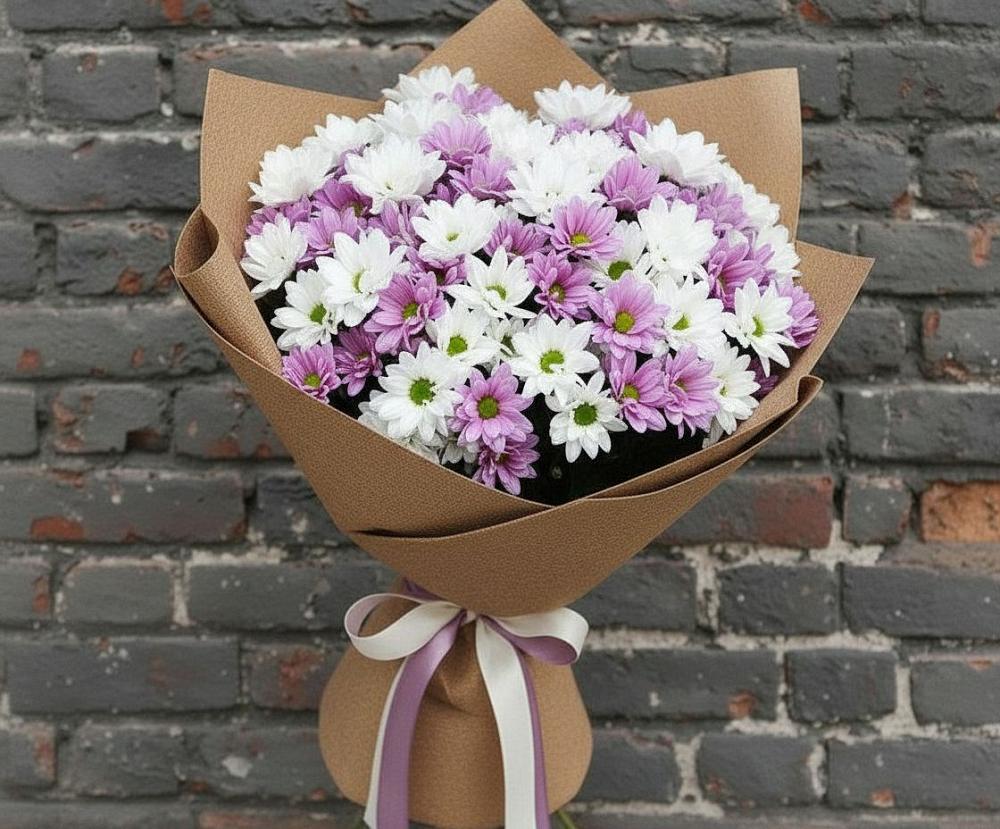 Букет цветов из: Хризантемы в Птичьем