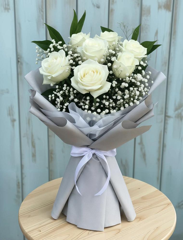 Букет цветов из: Розы в Птичьем