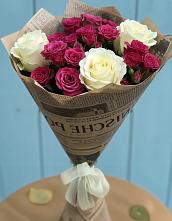 Букет цветов из:  Розы в Птичьем