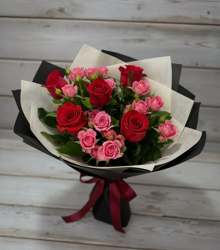 Букет цветов из: Розы в Птичьем