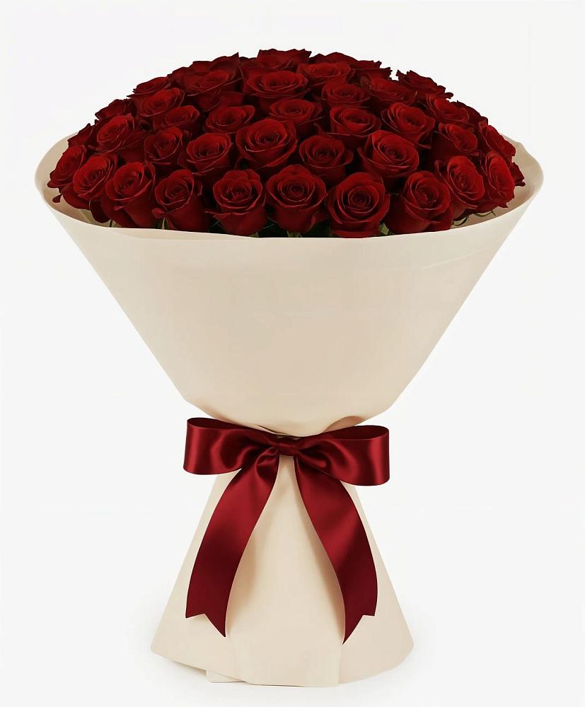 Букет 101 Бордовая роза Блэк Бакарра в Птичьем