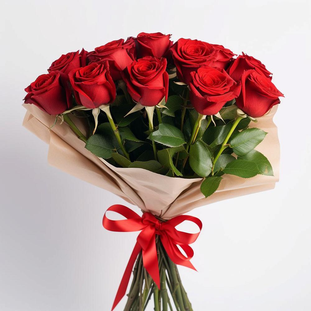 Букет 11 Красных роз Эдлесс Лав в Птичьем