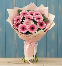 Букет цветов из:  Герберы #REPLACE_PRED# Птичьем