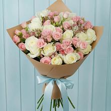 Букет цветов из:  Розы #REPLACE_PRED# Птичьем