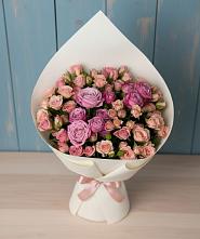 Букет цветов из:  Розы в Птичьем